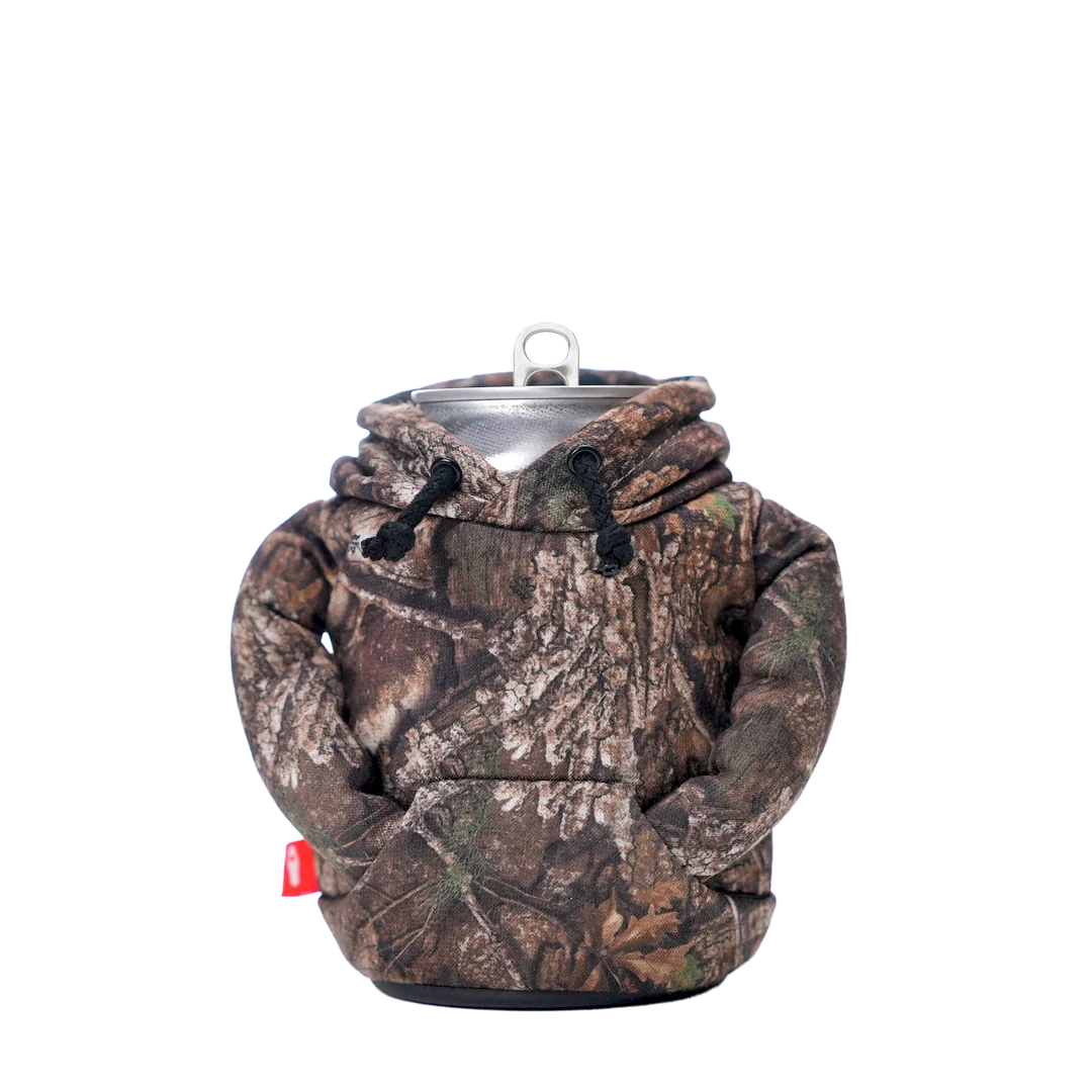 Realtree Camo Hoodie Insulated Can Cooler | Puffin Drinkwear