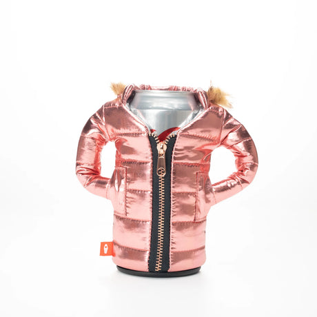 The Pahka Rose Gold Insulated Can Cooler | Puffin Drinkwear