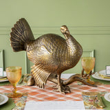 Gold Aluminum Turkey Centerpiece