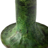 Forged Iron Green Patina Taper Candle Holders