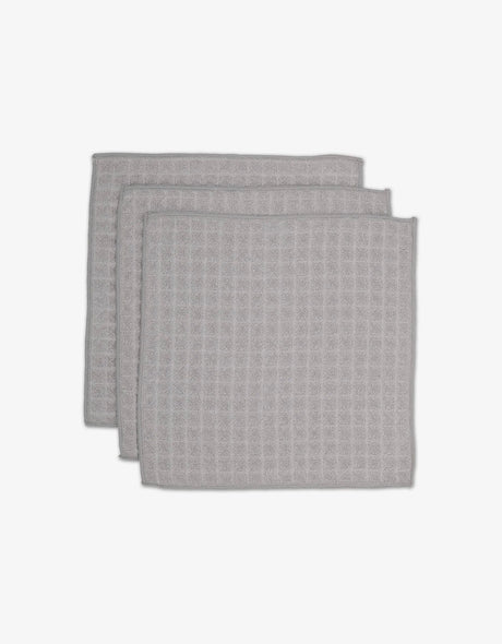 Stone Waffle Geometry Bath Towel & Washcloth