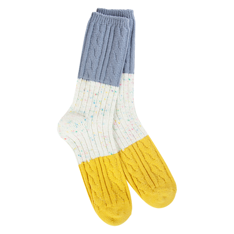 Confetti Women's Cable Crew Socks