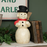 Vintage Distressed Resin Mache Kentucky Snowman