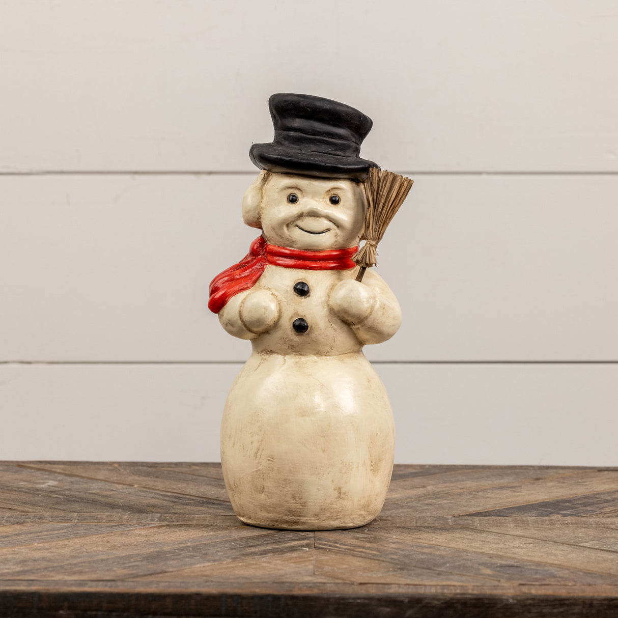 Vintage Distressed Resin Mache Kentucky Snowman