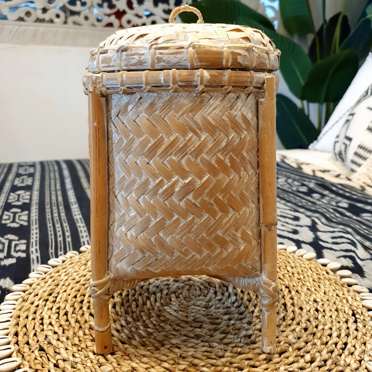 Warung Rattan Woven Trinket Basket