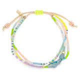 Mixed Media Beaded String Bracelet | Harmony/Blue Howlite/Gold