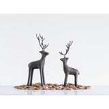 Cast Iron Standing Deer Figurines