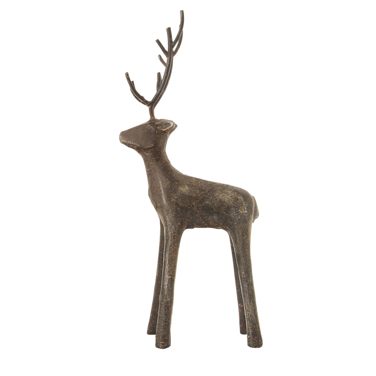 Cast Iron Standing Deer Figurines