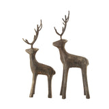 Cast Iron Standing Deer Figurines