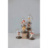 Glass Cloche Mushroom Ornaments