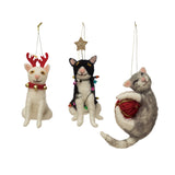 Wool Felt Cat Ornaments