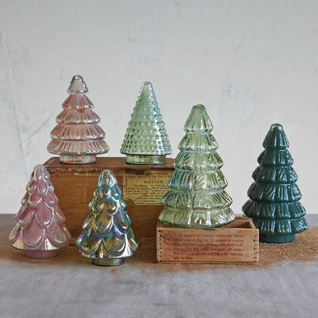 Iridescent Mercury Glass Tree | 4 Styles