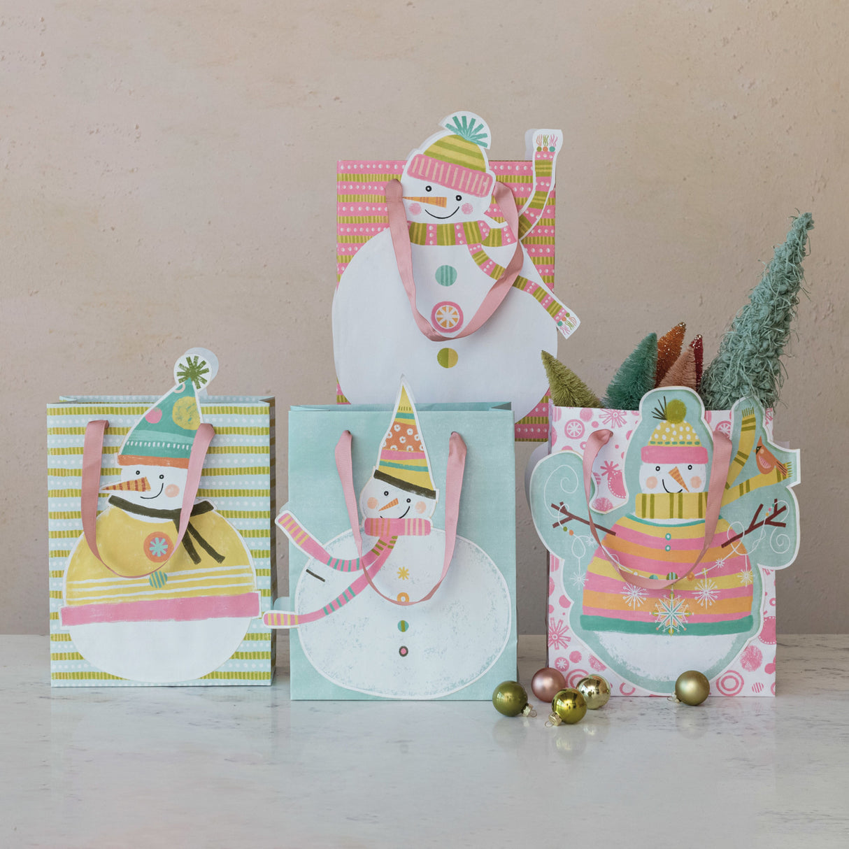 Snowman Printed Gift Bags