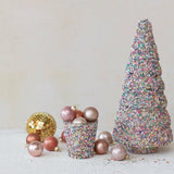 Colorful Sequin Recycled Glass Tree | 2 Sizes