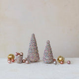Colorful Sequin Recycled Glass Tree | 2 Sizes