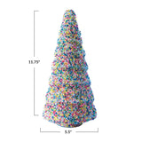 Colorful Sequin Recycled Glass Tree | 2 Sizes