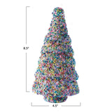 Colorful Sequin Recycled Glass Tree | 2 Sizes