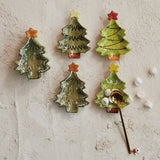 Hand-Painted Ceramic Christmas Tree Tidbit Dish