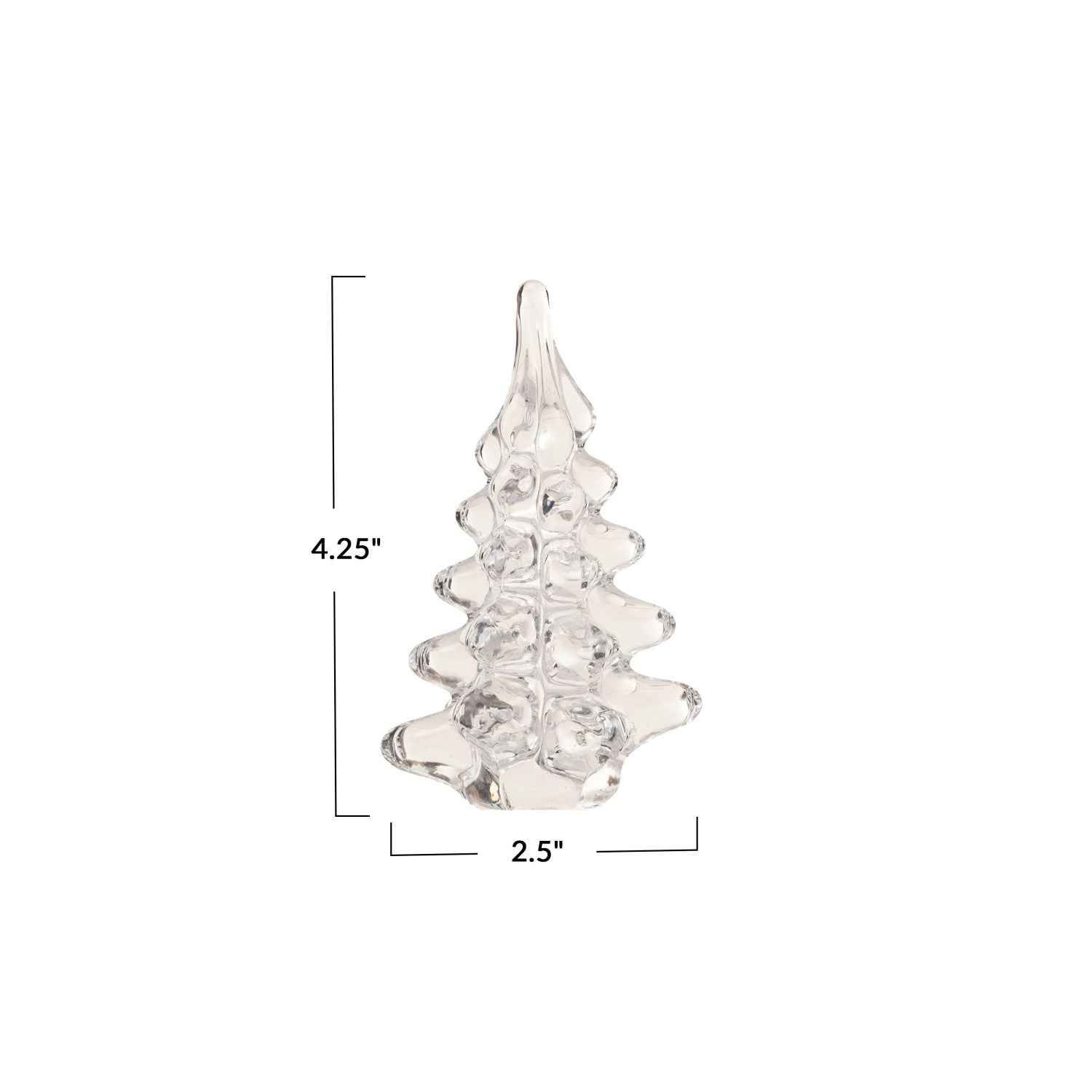 Clear Glass Christmas Trees - Thumbnail 3