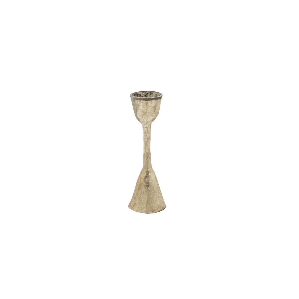 Hand-Forged Silver Metal Taper Candle Holder