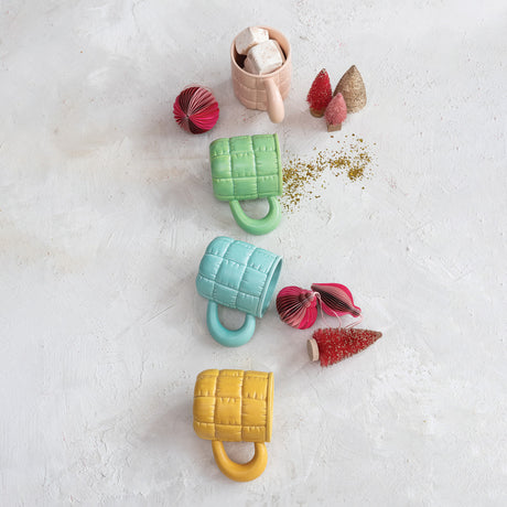 Quilted Puffer Jacket Ceramic Mug | 4 Colors