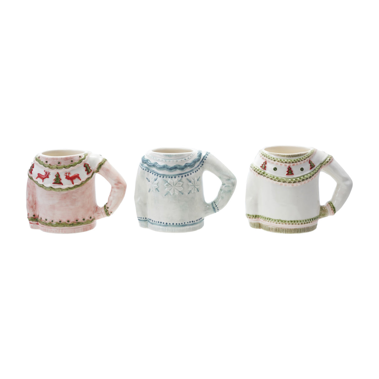 Ceramic Christmas Sweater Shaped Mug | 3 Styles