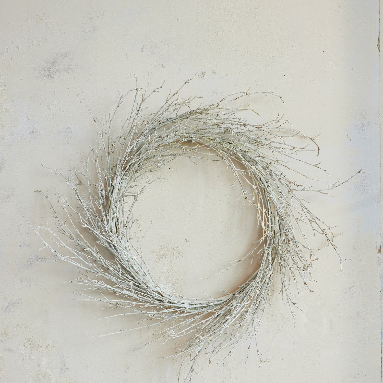 White Faux Birch Branch Wreath