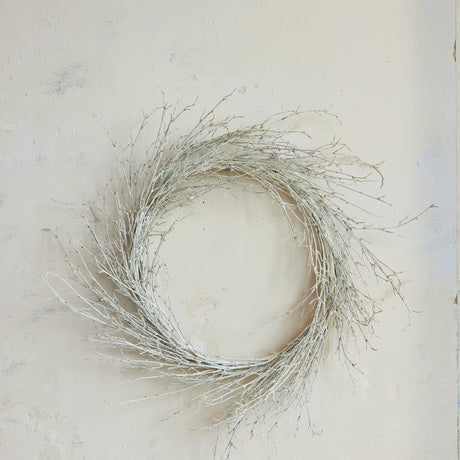 White Faux Birch Branch Wreath | 28'' Round