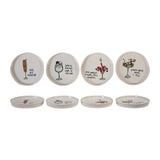Tipsy Holiday Sayings Ceramic Plate | 4 Styles