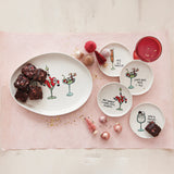 Tipsy Holiday Sayings Ceramic Plate | 4 Styles