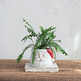Ceramic Santa Head Planter