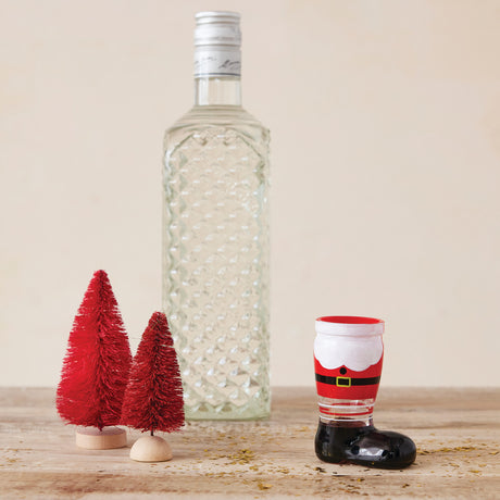 Hand-Painted Santa Boot Shot Glass