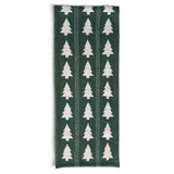 Green Embroidered Tree Cotton Table Runner