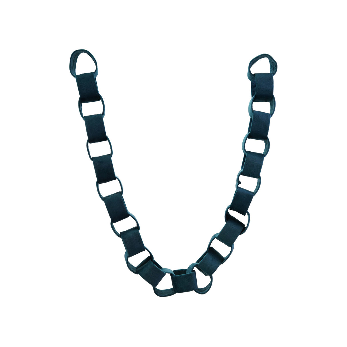 Teal Velvet Chain Link Garland