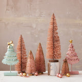 Pastel Metal Christmas Tree with Star or Bow