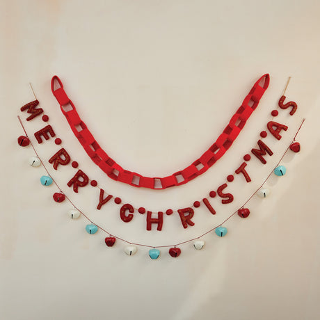 Red Velvet Chain Link Garland