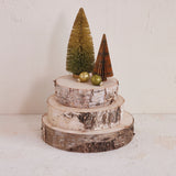 Natural Birch Wood Slice Display Risers