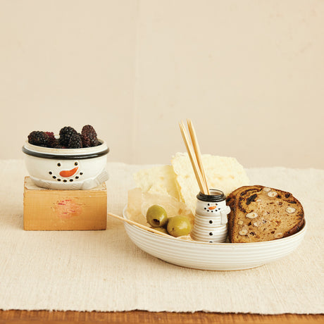 Ceramic Snowman Bowl
