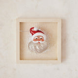 Mercury Glass Santa Face Ornament