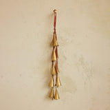 Velvet Ribbon Door Hanger with Gold Bells