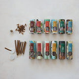 Vanilla Amber Incense Cones with Ceramic Holder