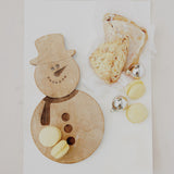 Snowman Mango Wood Serving Board