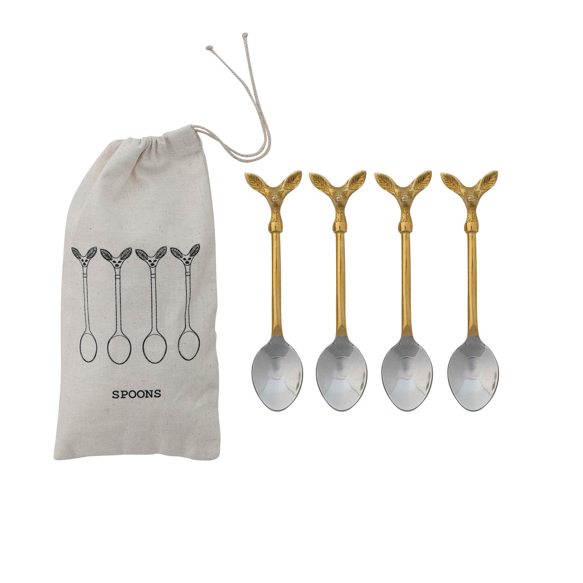 Deer Head Coffee Spoons (Set of 4)