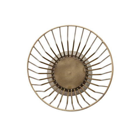 Gold Metal Wire Footed Candle Holder