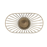 Oval Gold Wire Footed Bowl