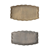 Scalloped Aluminum Decorative Tray