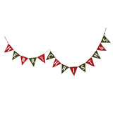 Handmade Wool Felt Merry Christmas Pennant Banner