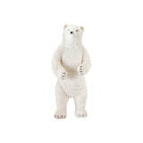 White Faux Fur Polar Bear Figurine