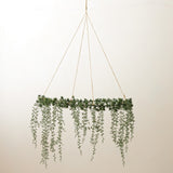 Hanging Faux Draping Cedar Wreath