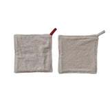 Christmas Tufted Diamond Cotton Pot Holder